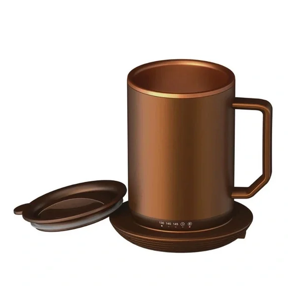 ionMug & Charging Coaster, 12oz. Stainless Steel Self Heating Coffee Mug w/ Lid - Picture 2 of 10